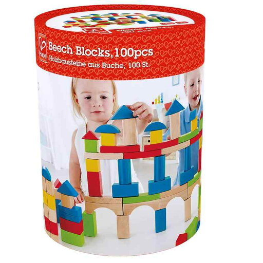 Hape(ハペ) 積み木(白木&カラー)100 E0427A Hape(ハペ) 積み木(白木&カラー)100 E0427A