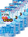 【まとめ買い】ブルーレットデコラル除菌効果プラス トイレ便器の内側 香りと汚れ着付防止の花びらジェル フレッシュフローラル 約21日分×4個(3)