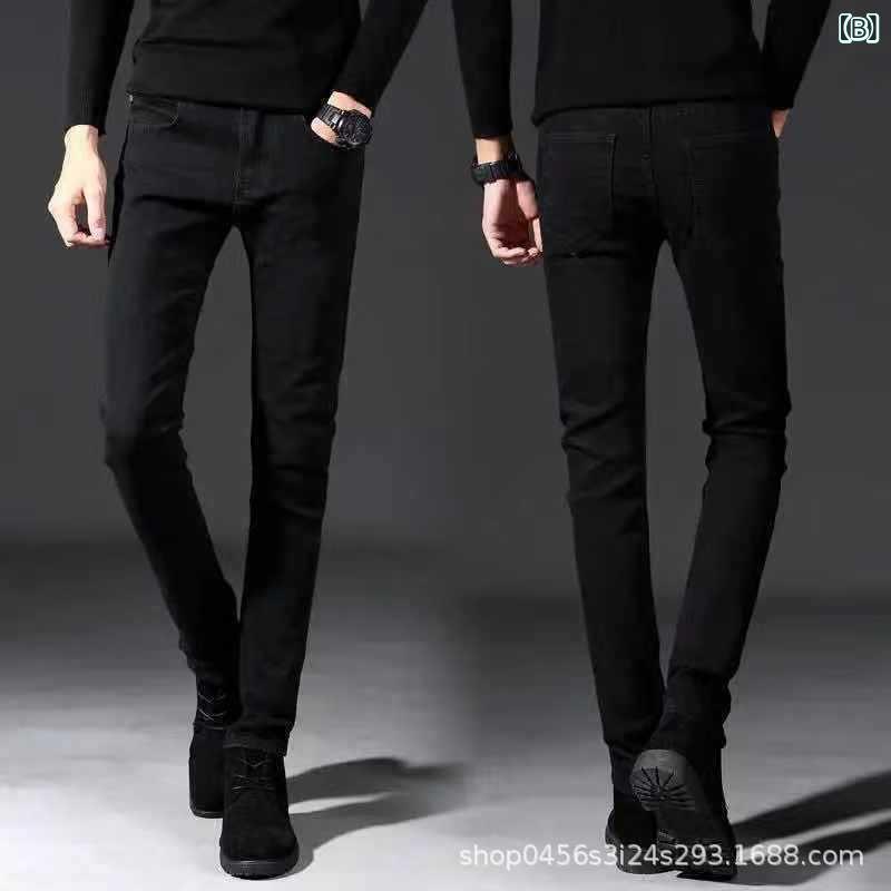 デニム メンズ デニムパンツ ジーンズ ジーパン スキニー スリム ストレッチ 黒 ブラック ブルー 普段使い