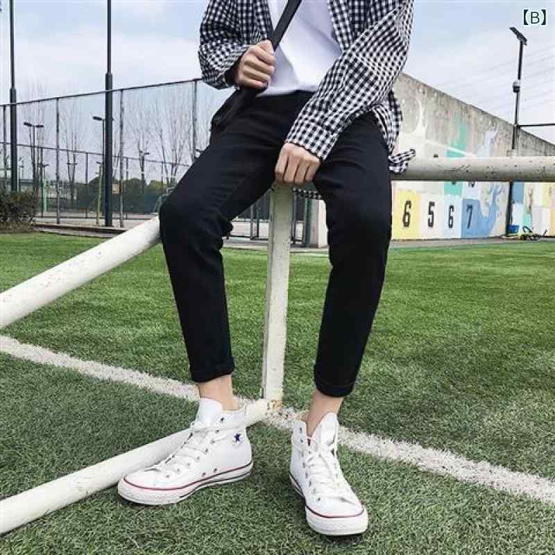 デニム メンズ ダメージジーンズ スキニー 黒 ストレッチ 9分丈 ジーパン ウォッシュ加工 クラッシュ加工 男性用 スリム 細身 ブラック