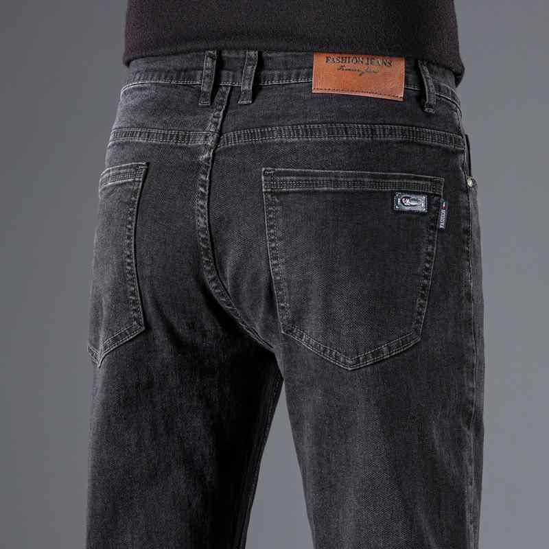 デニム メンズ ストレートパンツ 秋冬 ワークパンツ 伸縮性 ローライズ 多ポケット 黒 グレー ジーパン 仕事着 普段使い 作業着(x2)