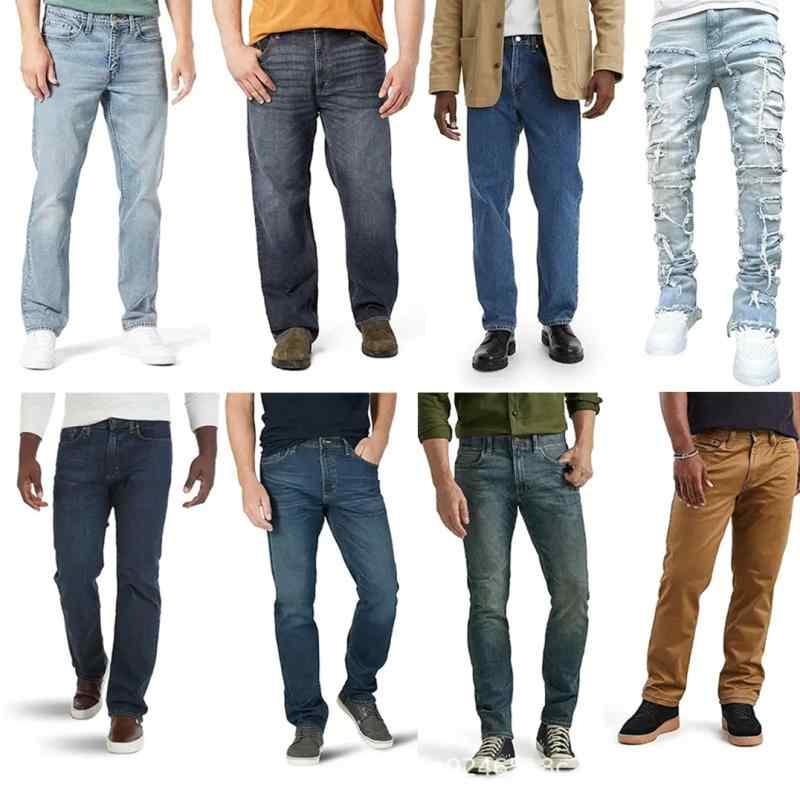 ジーンズ メンズ デニムパンツ スリム ストレッチ ジーパン ストリート カジュアル 水洗い オールシーズン 伸縮性(x10)