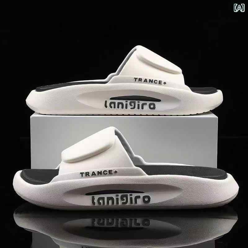 サンダル 男女兼用 厚底 滑り止め バスルーム スリッパ 室内履き 普段使い レジャー 白 黒 緑 オレンジ ブルー(x3)