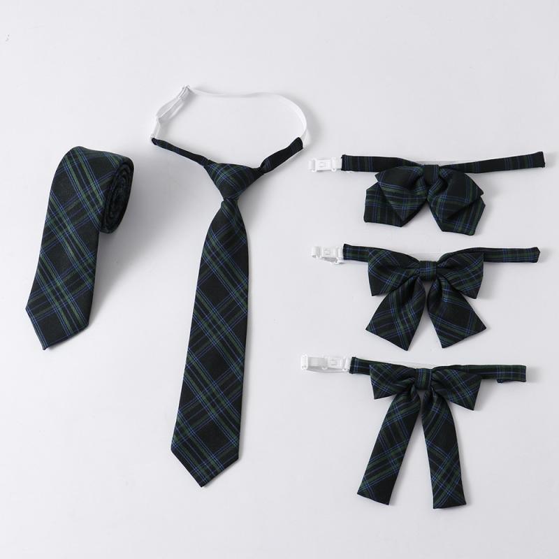 ネクタイ 男女兼用 制服アクセサリー 蝶ネクタイ 領花 配色 切り替え 幾何学模様