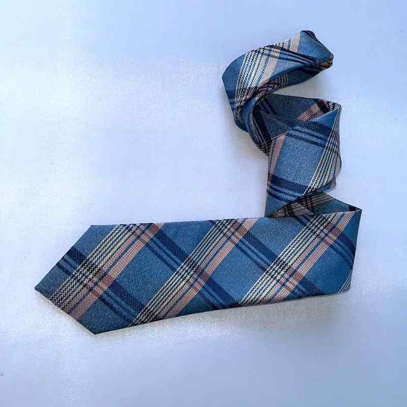 ネクタイ 男性用 ビジネス フォーマル アクセサリー ブルー 格子柄 ストライプ 学院風 カジュアル 手結..