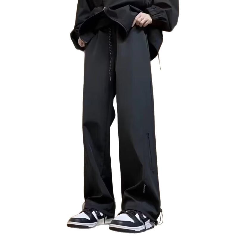 パンツ メンズ 防水 防寒 アウトドア 登山パンツ 作業ズボン ストレート 冬 黒 ブラック 撥水