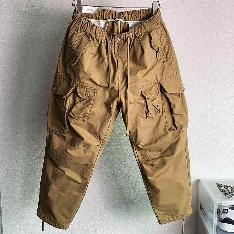 ワークパンツ メンズ カーゴパンツ ワイド ストレート ポリエステル 無地 カーキ 緑 黒 大碼 ゆったり 普段使い 作業着 伸縮性