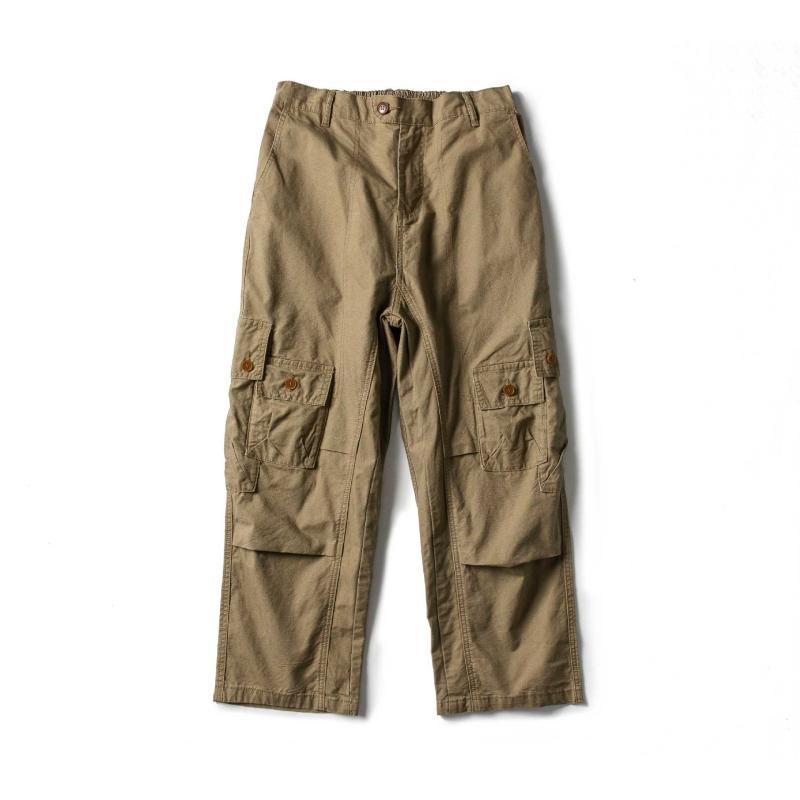 パンツ メンズ カーゴパンツ コットン ワークパンツ ストレート 無地 カーキ 軍緑