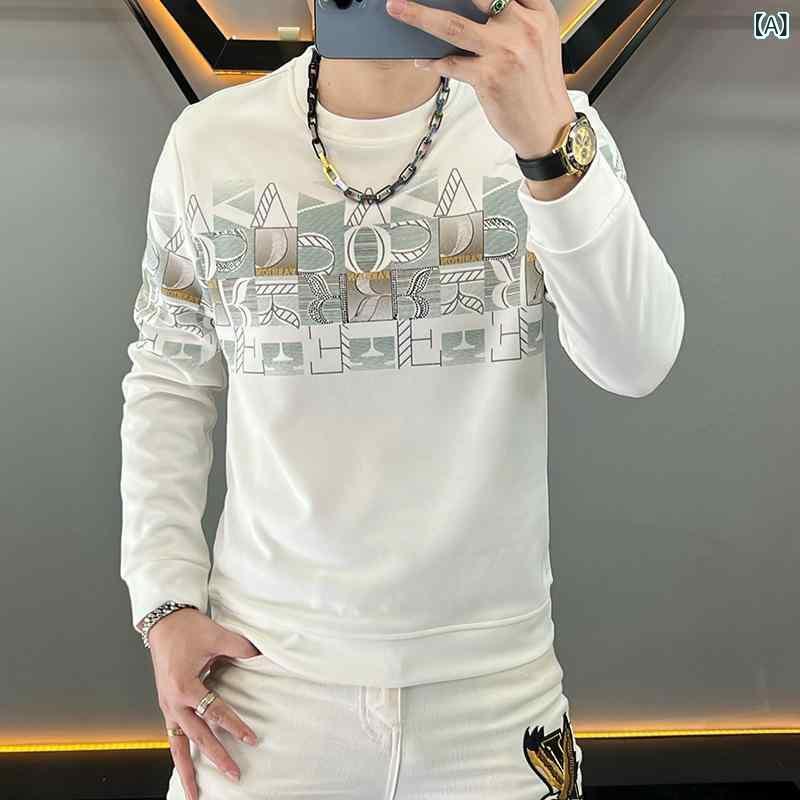 スウェット メンズ 男性用 薄手 プルオーバー パーカー 秋冬 トップス 長袖 部屋着 カジュアル 韓国 白 黒 M L XL 2XL 3XL 4XL