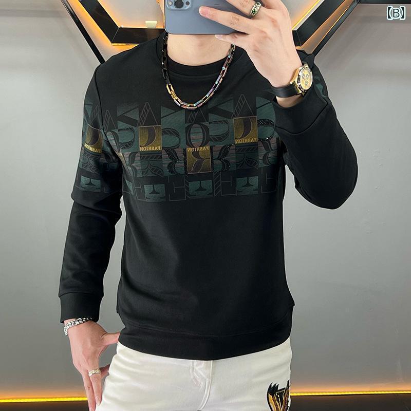 スウェット メンズ 男性用 薄手 プルオーバー パーカー 秋冬 トップス 長袖 部屋着 カジュアル 韓国 白 黒 M L XL 2XL 3XL 4XL