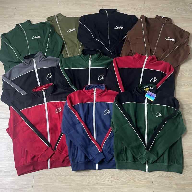 ジャケット メンズ 男性用 ストリート ブルゾン 秋冬 裏起毛 コットン混紡 ブラック コーヒー 草 緑 深緑 レッド系 グリーン系 グレー系