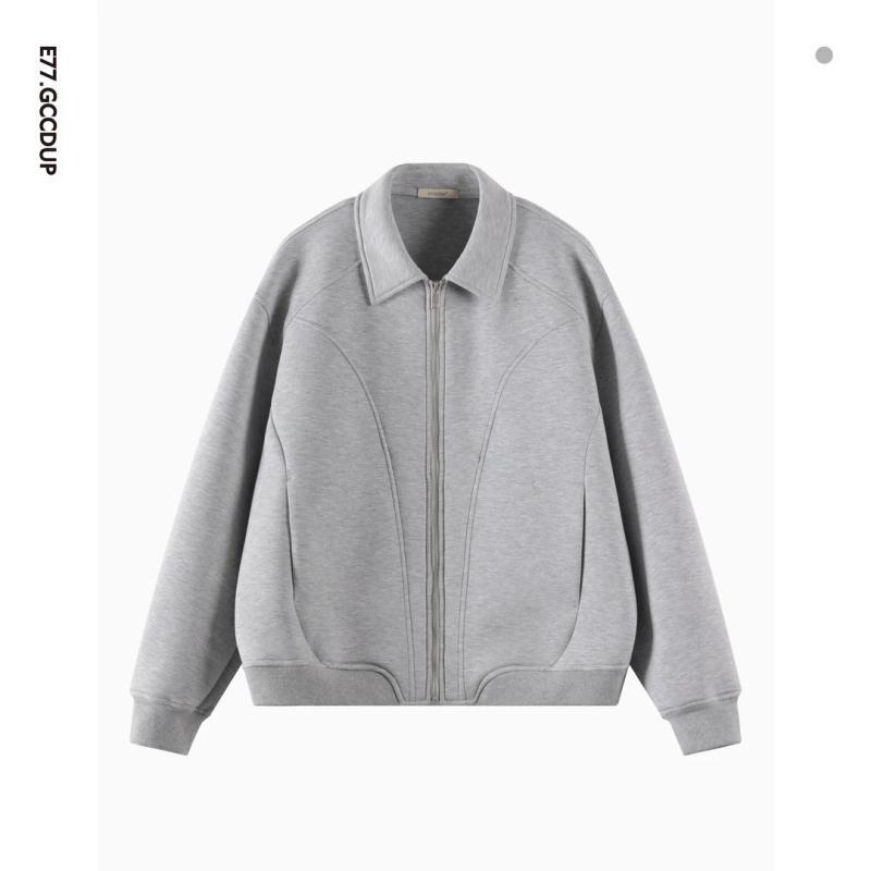 ジャケット 男性用 襟付き ポリエステル テーラードジャケット ライトグレー 耐摩耗 春物(4)