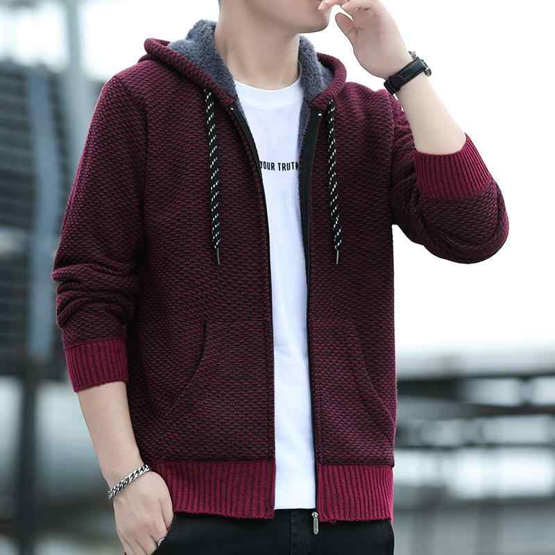 カーディガン メンズ ニットカーディガン 秋冬 ブルゾン カジュアル パーカー ライトアウター 上着 羽織り 普段使い 部屋着 8929 ブルー ワインレッド ライトグレー ブラウン アーミーグリーン M L XL 2XL 3XL