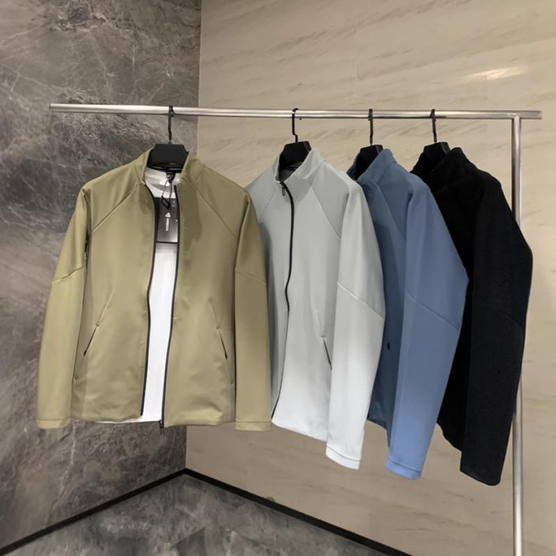 ジャケット 男性用 3D 立体裁断 ジップアップ スポーツウェア アウター 春物 ブルゾン ジャンパー 長袖 普段使い アウトドア トレーニングウェア ブラック 黒 グレー