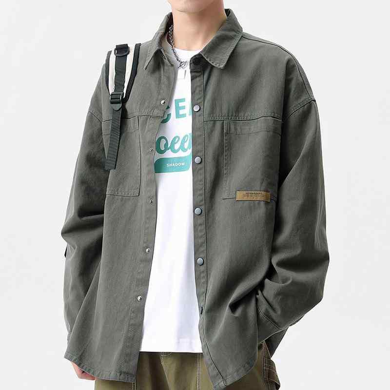 ジャケット メンズ テーラード カジュアル 春秋 薄手 ポリエステル 無地 ブラック カーキ グレーグリーン