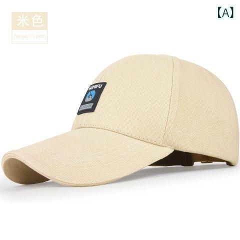 キャップ 男性用 大きいサイズ 秋冬 野球帽 無地 ベージュ カーキ ネイビー レッド キャメル ブラック