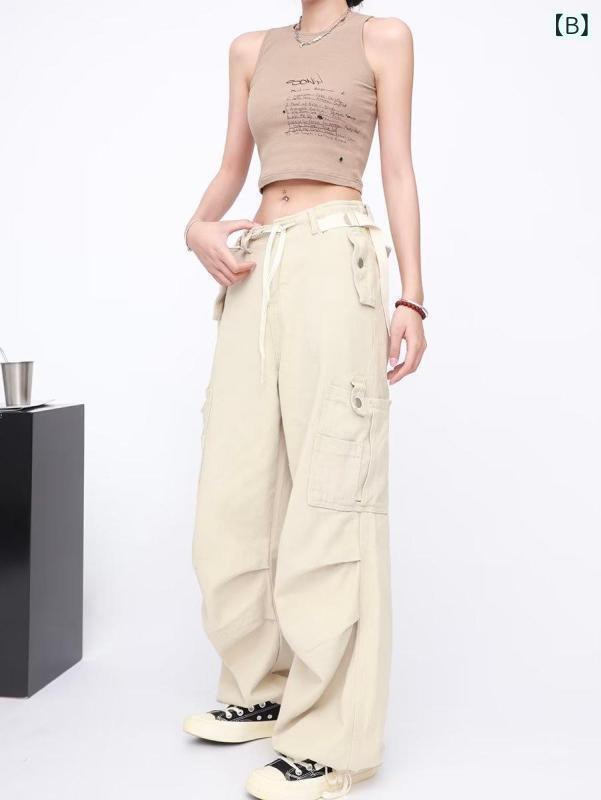 パンツ 男性用 秋冬 高腰 テーパードパンツ ストリート ワークパンツ カジュアル ズボン 普段使い 黒 紺 ベージュ