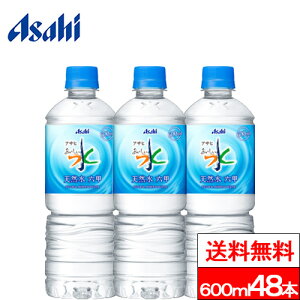 【送料無料】 アサヒ おいしい水 六甲 天然水 600mlPET 24本×2箱 （計48本） 六甲のおいしい水 水 ミネラルウォーター 六甲の水 みず お水 ペットボトル 大量 まとめ買い 軟水 国産 600ml ケース 買い 箱