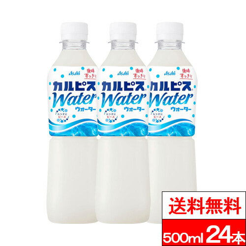 【 送料無料 】【 1ケース 】アサヒ カルピスウォーター 500ml 24本 カルピス 乳酸菌 乳酸菌飲料 水分補給 熱中症対策 まとめ買い ケース 箱買い ソフトドリンク 清涼飲料水 ペットボトル アサヒ飲料