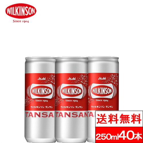 【 送料無料 】 ウィルキンソン タンサン 炭酸水 250ml 送料無料 40本 缶 ソーダ水 飲み切りサイズ ソーダ wilkinson…