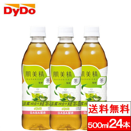 【送料無料】【1ケース】ダイドー 肌美精監修 玉露仕立て緑茶プラス 500ml 24本 ダイドー 肌美精 監修 お茶 茶飲料 緑茶 GABA配合のサムネイル