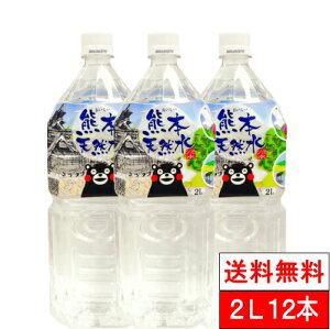 【送料無料】シリカ水 くまモン 天然水 阿蘇外輪山 2l 6本×2箱（計12本） 【送料無料】 国産 最安値に挑戦 ミネラルウォーター 軟水 シリカ 国産 シリカウォーター 水　【佐川急便】