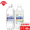 【 送料無料 】 サンガリア 伊賀の天然水 強炭酸水 プレーン レモン 選べる 炭酸水 500ml 24本×2箱(計48本)伊賀の強炭酸水 炭酸水 ペットボトル...