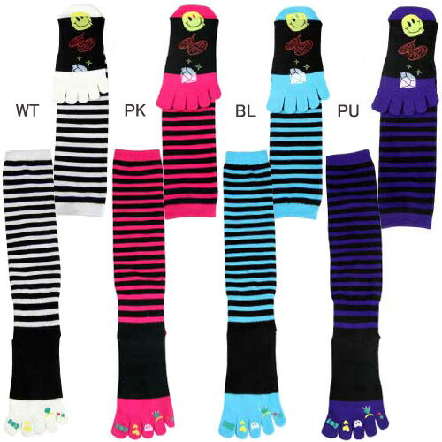 【可愛いキャラクタープリント入りソックス！】northpeak ノースピーク 5 FINGER BOARDERS SOCKS MP-577 【レディース 靴下】