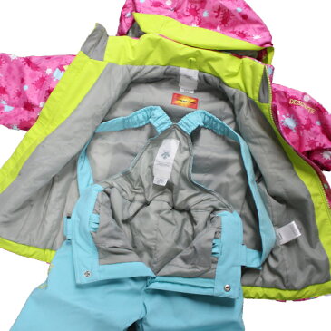 【エントリーでP2倍 6/11 01:59まで 39ショップ限定】スキーウェア 旧モデル DESCENTE デサント キッズ KIDS SUIT/DJR-730KF サイズ調整機能付き 90-120cm ジュニア 子供用 上下セット