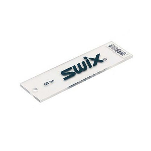 SWIX　スクレーパー◇スノーボードプレキシスクレーパー 4mm SB034Dサイズ：175mm×48mm■ホットワクシング後のスクレーピングに使用。ストラクチャー仕上げを施した滑走面には、たわみの少ない厚めのスクレーパーが最適。