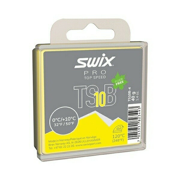 SWIX スウィックス ワックス PRO Top Speed TSB TS10B-4 TS10 ブラック 40g