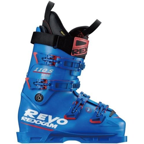 REXXAMレクザムスキーブーツ■R-EVO100S　Rエヴォ100Sフレックス（硬さ）：100ラスト：AutoFit-S：92-96FORWARD LEAN ANGLE・14.0度WEIGHT・2,125g（265片足）SHELL・TPUBUCKLE・RX-20B2INNER・BX-H22新構造体と新インナーを採用。あらゆるバーン状況で自在に扱えるスペック。さらに上達を目指す中上級者向けのFLEX100。