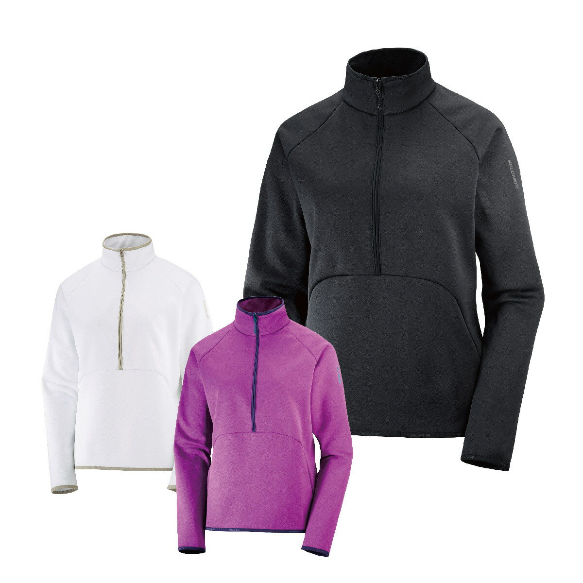 SALOMON   2023 ESSENTIAL WARM HALF ZIP ǥ ߥåɥ쥤䡼 LC1831