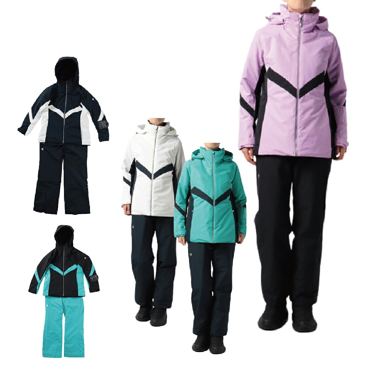 スキー ウェア 上下セット レディース DESCENTE デサント 2023 DWWUJH80 / WOMEN'S SUIT