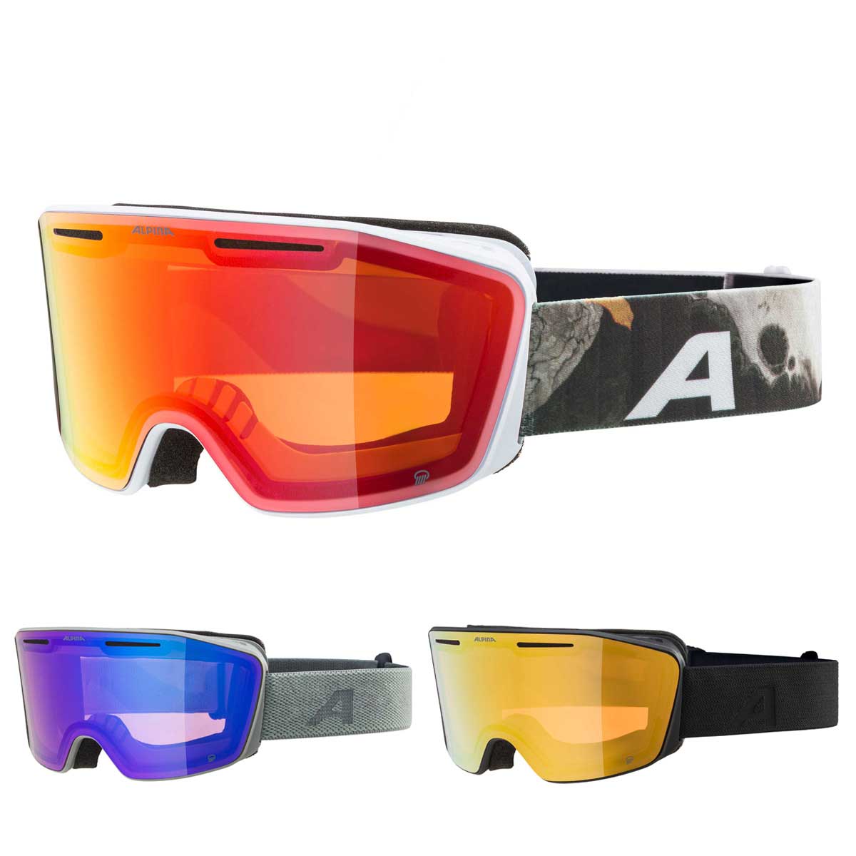 ALPINA アルピナ スキーゴーグル メンズ レディース 2024 NENDAZ Q / ナンダ Q / A7290 眼鏡・メガネ対応 23-24 NEWモデル