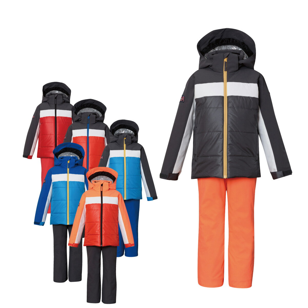 PHENIX フェニックス スキーウェア 上下セット キッズ ジュニア 2024 ESB232P83 / Winter Treasure Junior Two-...