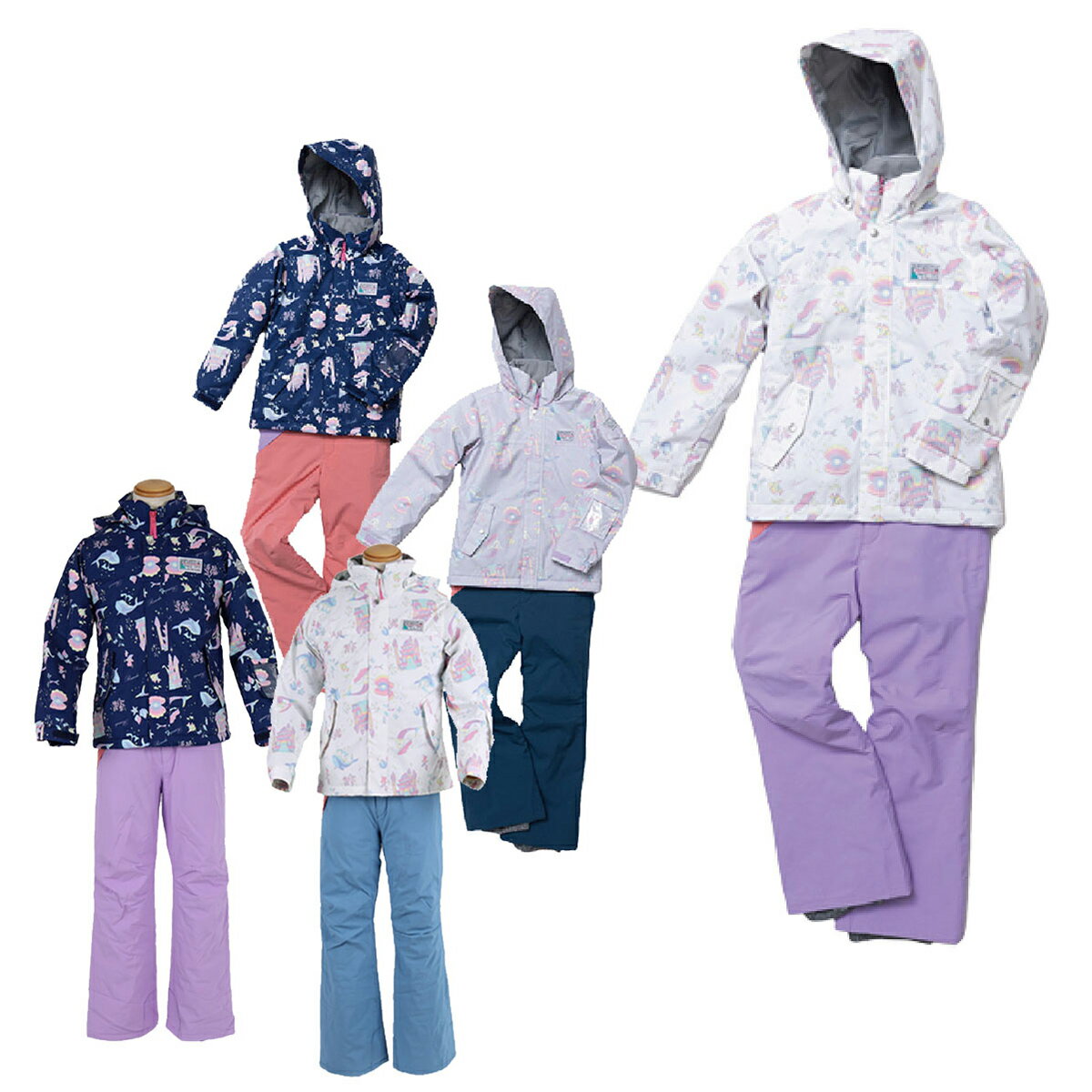 スキーウェア キッズ スノーウェア ジュニア レセーダ RESEEDA JR上下セット 2023 RES65003 / JUNIOR SUIT