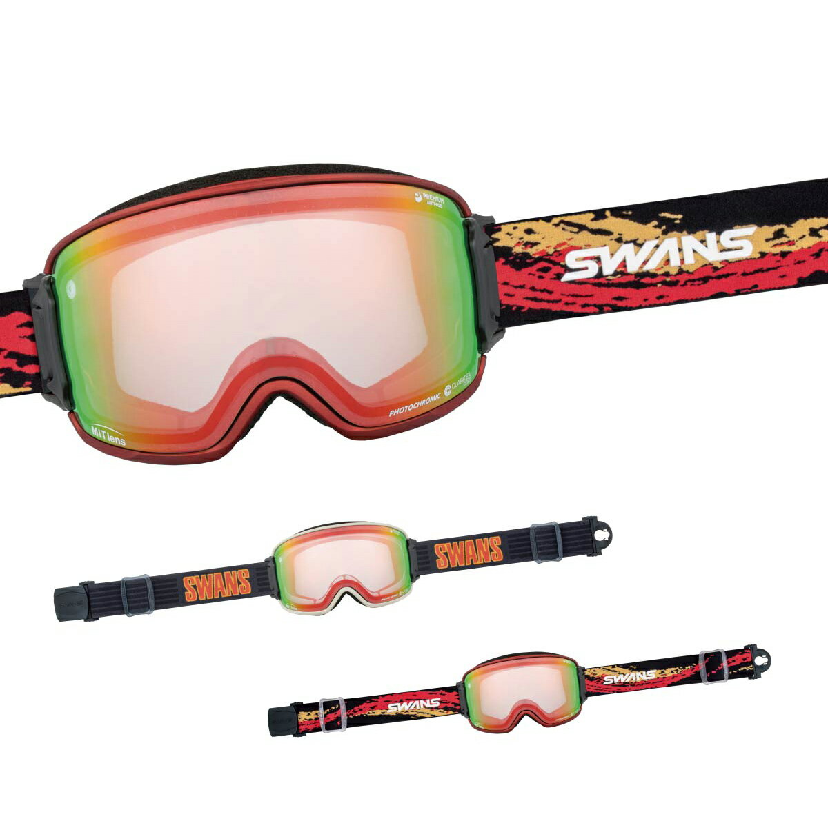 スキーゴーグル スワンズ ゴーグル スキー SWANS メンズ レディース 2025 RIDGELINE / リッジライン / RL-MDH-CMIT-RD 眼...