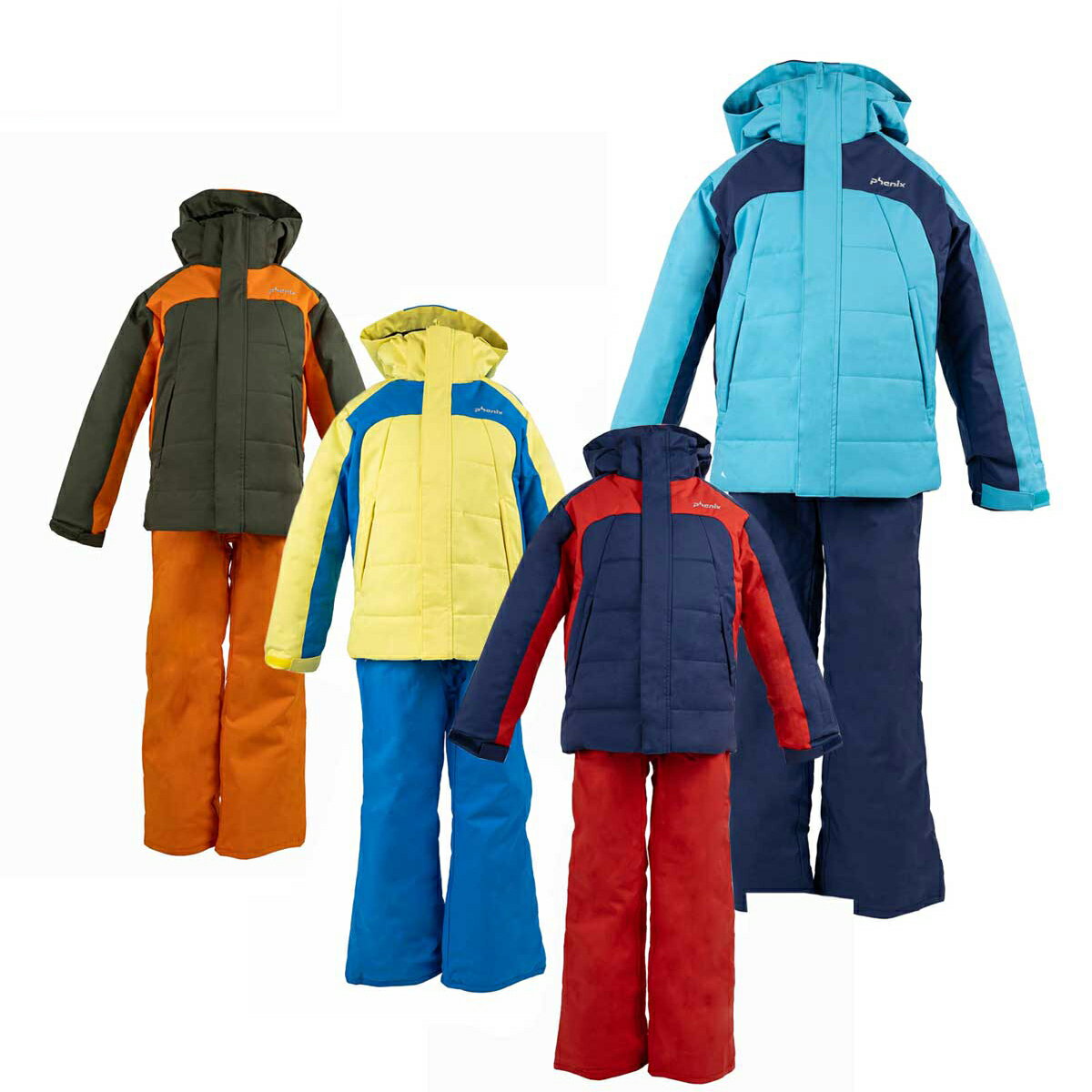 スキーウェア キッズ スノーウェア ジュニア フェニックス PHENIX 上下セット 2025 ESB242P82 / Quilted Junior Two-piece