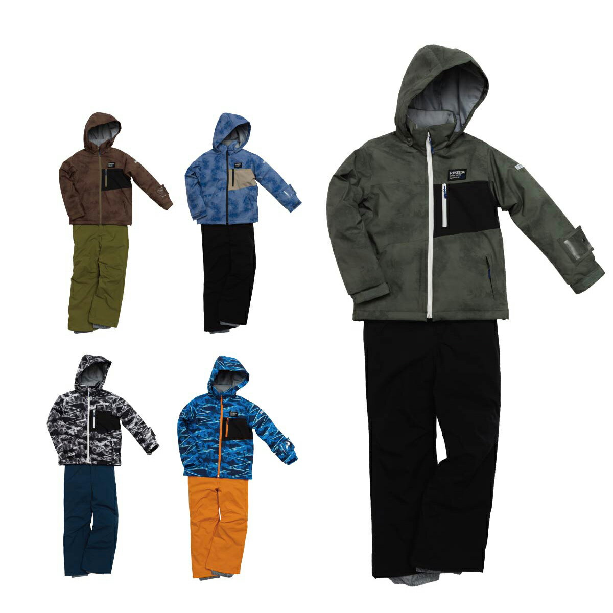 スキーウェア キッズ スノーウェア ジュニア レセーダ RESEEDA 上下セット 2025 JUNIOR SUIT / RES77002