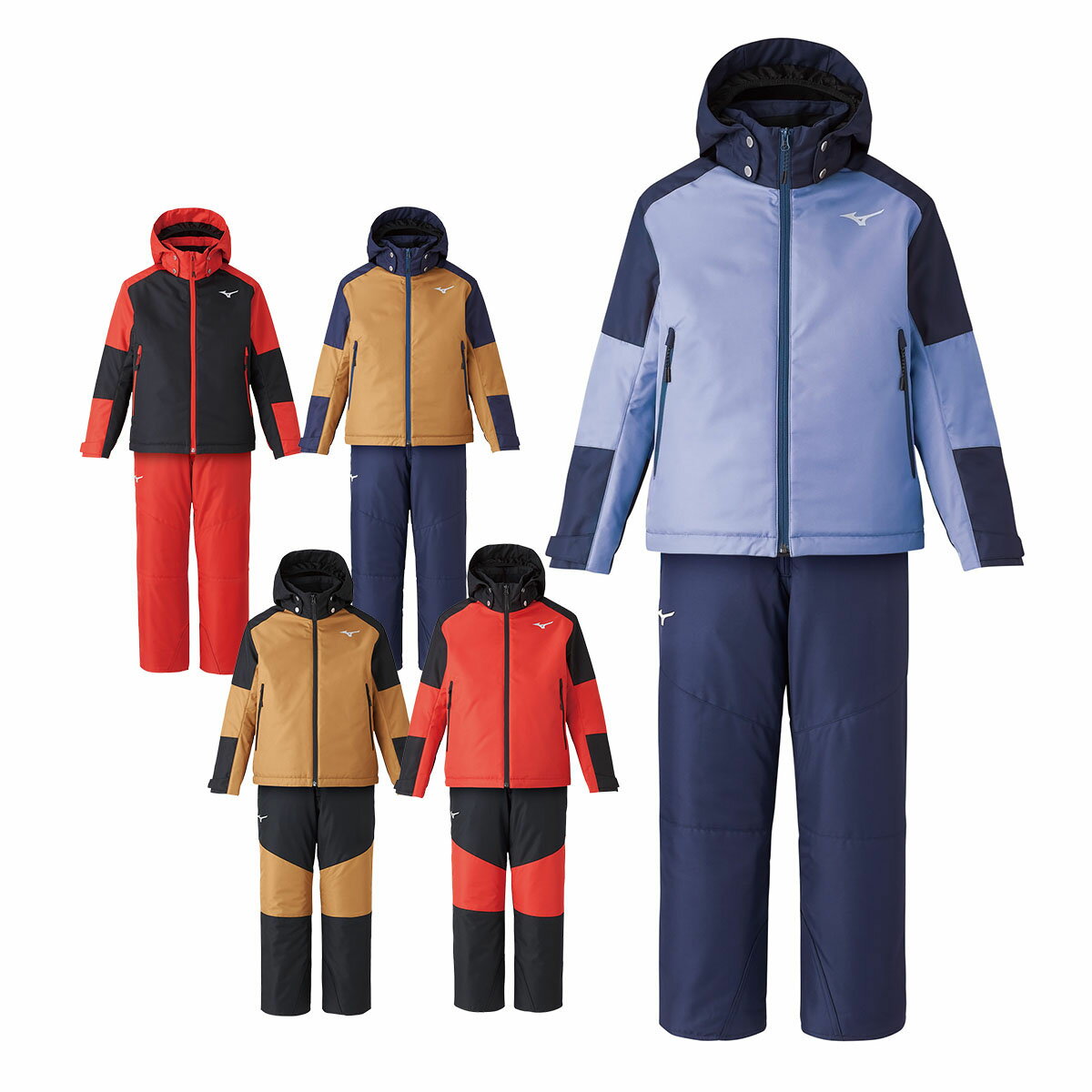 スキーウェア キッズ スノーウェア ジュニア ミズノ MIZUNO 上下セット 2024 Z2MGA955 / SNOW Jr. SOLI..