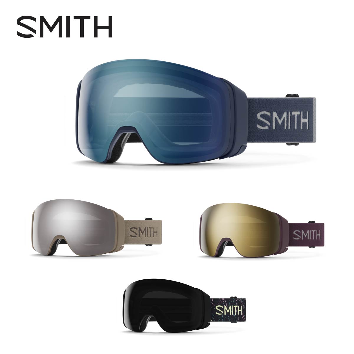 SMITH - SMITH スミス スキーゴーグル メンズ レディース 2026 4D MAG / フォーディーマグ ASIAN FIT スペアレンズ付 ハードケース付 ミラー 日本正規品