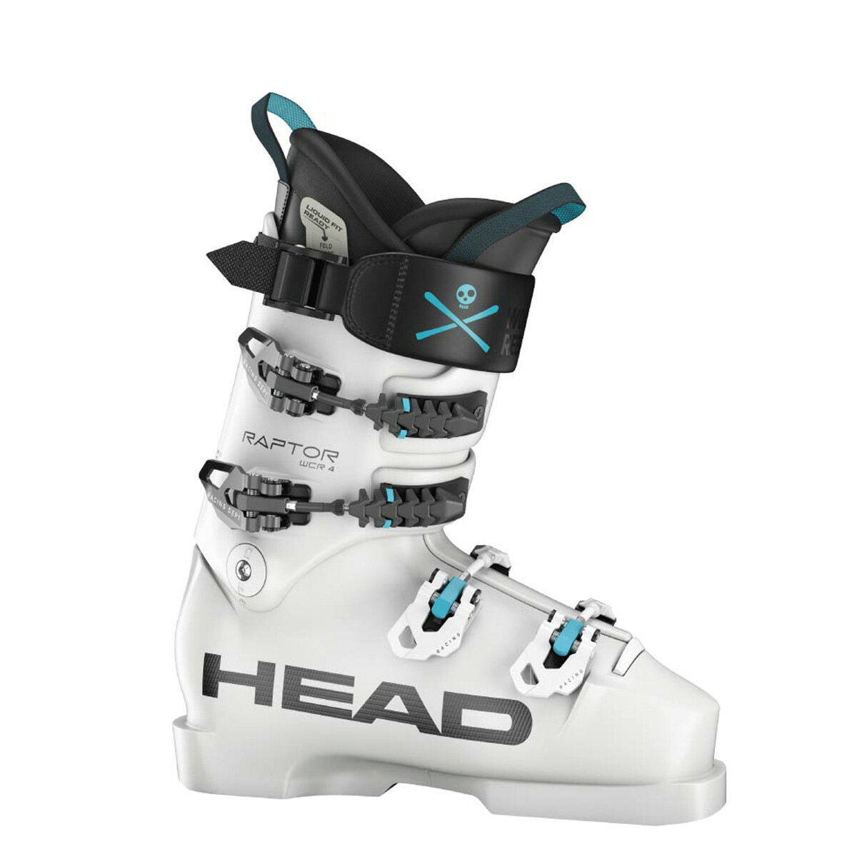 HEAD ヘッド スキーブーツ■RAPTOR WCR 4 RV ラプターWCR 4 RVフレックス（硬さ）：130/120ラスト（幅）：RV 1500ccLast （Size）91(25.5) 93(26.5) 95(27.5)シェル：Racing PULEVEL:AthleteCOLOR・WhiteSIZE・22.5cm、23.5cm、24.5cm、25.5cm、26.5cm、27.5cm、28.5cmPRODUCT FEATURES・レーシング・フレックス・チューニング・カフアライメント・拡大したトウボックス・リア・サポート・チューニング・レーシング・スポイラー・FIS公認ソール厚・フラットフォームウェッジBUCKLES・4スクリュー式マイクロアジャスタブル・スパインフレックス・レーシングDPT合金バックル・RDロープロファイルバックルLINER・レーシング・WCR・プロLF・アジャス・タブル・タング・シューレースオプション・レーシング・フットベッド・ベルクロストラップSL 53mmERGO BALANCE・Race balance・Forward lean: 12°・Ramp angle 4°◎LIQUID FIT数々のレースコースを支配し世界最速のレーサーたちに選ばれた伝説的なラプター、ワールドカップで最も成功したブーツ。HEADフィッティングテクノロジーのおかげで、調整された正確なフィットで究極のスピードを実現できます。■バックルポジション高くなったレーシングバックルの固定位置とコンパクトシェル設計により、強い内傾を伴うエッジング時に偶発的な雪面との接触事故を防ぎます■カフアライメント新システム採用で、より正確な調整、ズレ防止、そしてシェルとカフ間の摩擦の低減を提供します。■拡張されたトウボックス長めのトウボックスは、ねじれを減らし、パワー伝達を増強すべくデザイン。新しいPU素材との組み合わせにより柔軟性が向上、振動を軽減、さらには粘りのあるリバウンドにより最高のコントロール性を提供します。■WCRブーツボード新しいWCRブーツボードには内反がないため、迅速でイージーなフィットが可能に。※メーカー企画書の情報で商品登録を行っております。予告なしに商品名と仕様変更される場合がございます。