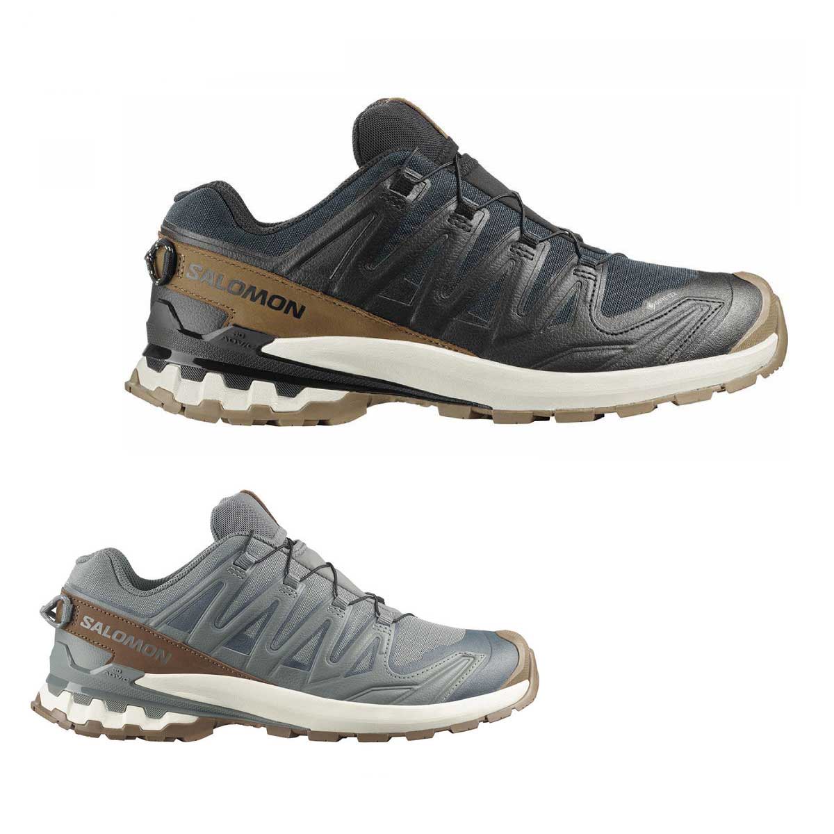 SALOMONサロモンスポーツシューズメンズ■XAPRO3DV9GTX【L47963800】エックスエープロ3DブイナインジーティーエックスCOLOR・BlackSIZE・25cm、25.5cm、26cm、26.5cm、27cm、27.5cm、28cm、28.5cm製品詳細・クッション性：Moderate・ドロップ：11mm・足部保護：High・ラグ深さ：3.5mm・推奨頻度：週2-3回のラン・対応トレイル：TechnicalRun・重量（片足）：11oz・幅：Regular・対応地形：Rocky/Mixedterrain素材・構造：・インレイソール：Textile・ライニング：Textile・メンブレン：GORE-TEX・アウトソール：Rubber・アッパー：Synthetic/Leather主な機能：・GORE-TEX：防水透湿メンブレンによる快適性・quickLACETM：ワンプルで素早くフィット調整・EnergyCellTM+：高反発＋高耐久ミッドソール・3DadvancedChassis：安定性・操作性・保護性能を強化・AllTerraincontaGRIP(R)：あらゆる路面で高いグリップ力・ProtectiveToecap：つま先をしっかり保護※メーカー企画書の情報で商品登録を行っております。予告なしに商品名と仕様変更される場合がございます。