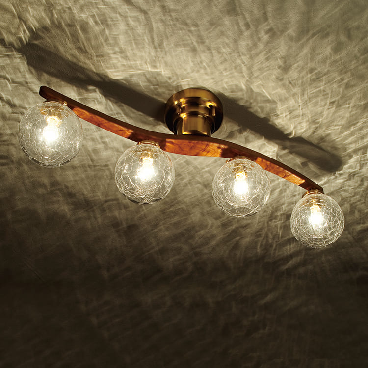 シーリングライト 4灯 6畳オーウェン LT-4025 おしゃれ 間接照明 照明器具 電気 リビング照明 ダイニング用 天井照明 直付け ダイニング照明 かわいい 北欧 LED インテリア シーリング ガラス 寝室 子供部屋 E17 シーリングスポットライト おしゃれ照明 インターフォルム