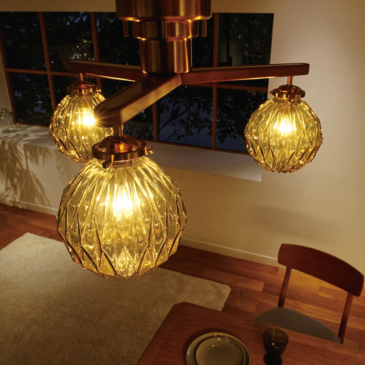 シーリングライト 3灯 マリオン LT-4191 おしゃれ 間接照明 照明器具 電気 リビング用 照明 ダイニング用 天井照明 直付け 照明 かわいい 北欧 LED インテリア シーリング ガラス 食卓用 居間用 寝室 子供部屋 E26 スポットライト ライト 一人暮らし リビング照明