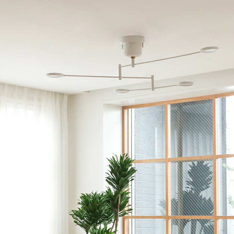 シーリングライト 4灯 トラヴィス おしゃれ 間接照明 6畳 8畳 照明器具 リビング用 ダイニング用 LED 天井照明 直付け 照明 LEDチップ 電気 ライト 可動式 インテリア照明 北欧 モダン スタイリッシュ デザイン LED照明 子供部屋 リビング 引っ越し祝い フェミニン