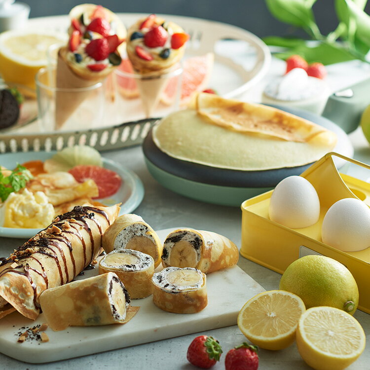Rakuten - Toffy クレープメーカー K-CP1 トフィー クレープ 本格的 朝食 スイーツ 食事 食事系 アレンジ色々 薄い 均一 軽食 ガレット バリエーション豊富 かわいい 可愛い おしゃれ 簡単 お菓子作り 親子 一緒に ホームパーティー 手作り
