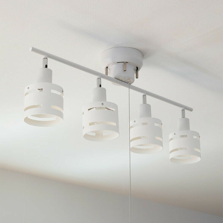 シーリングライト 4灯 アイン おしゃれ 間接照明 6畳 照明器具 電気 ライト リビング用 ダイニング用 天井照明 照明 カフェ風 北欧 led キッチン 食卓用 子供部屋 インテリア シーリングスポットライト かわいい おしゃれ照明 リビング 一人暮らし クリアランス フェミニン