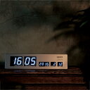 100円クーポン利用可★【送料無料 ポイント10倍】LED CLOCK アスカリ Ascari【掛け時計 置時計・掛け時計 壁掛け時計 デジタル時計 置き時計 カレンダー 木 ゴールド LED シンプル 壁掛け電波時計 おしゃれ モダン メンズ 卓上 インテリア クリスマスプレゼント】